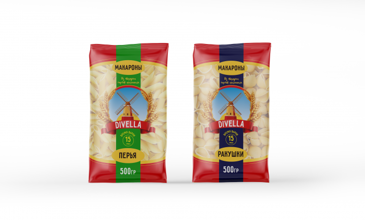 концепция упаковки макаронных изделий