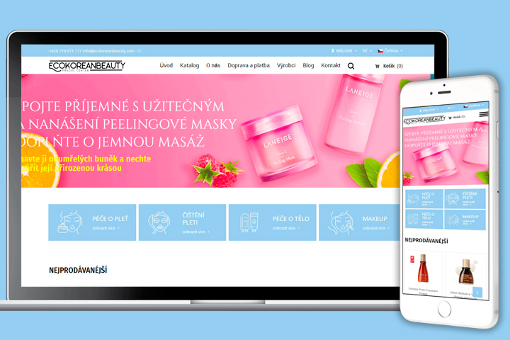 Интернет магазин Еcokoreanbeauty на PrestaShop