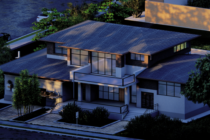 Дом в стиле Райт