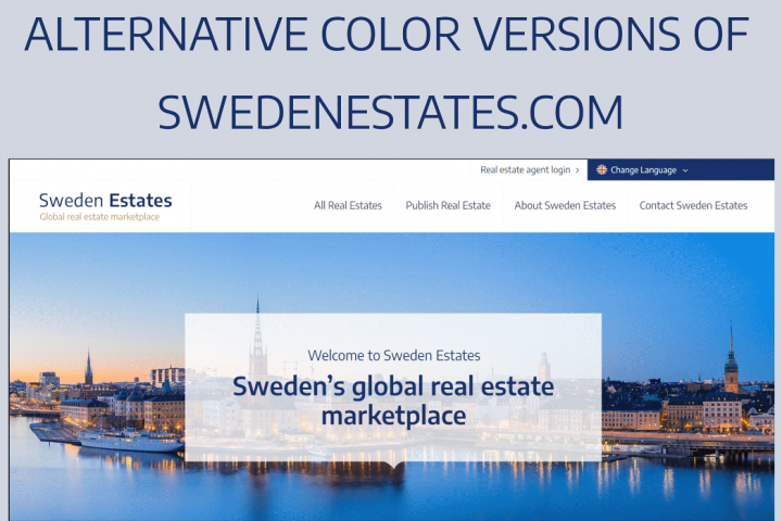 Редизайн сайта SWEDENESTATES.COM
