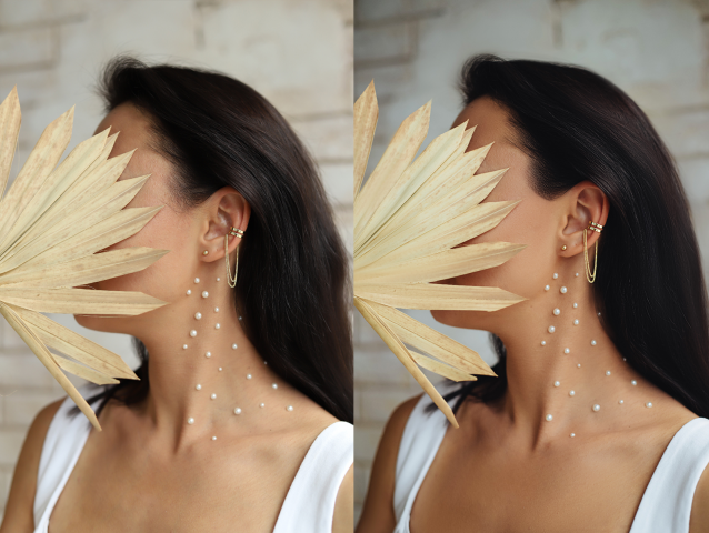 Деликатная ретушь для бренда украшений