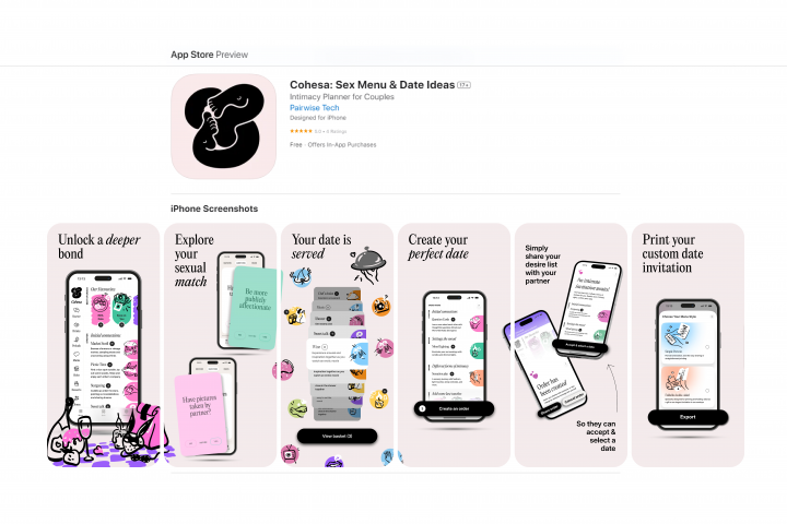 Скриншоты для приложения Cohesa в App Store