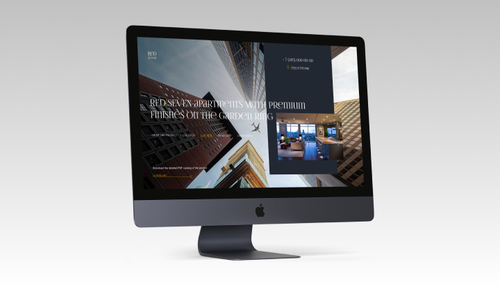 Дизайн для сайта премиум недвижимости