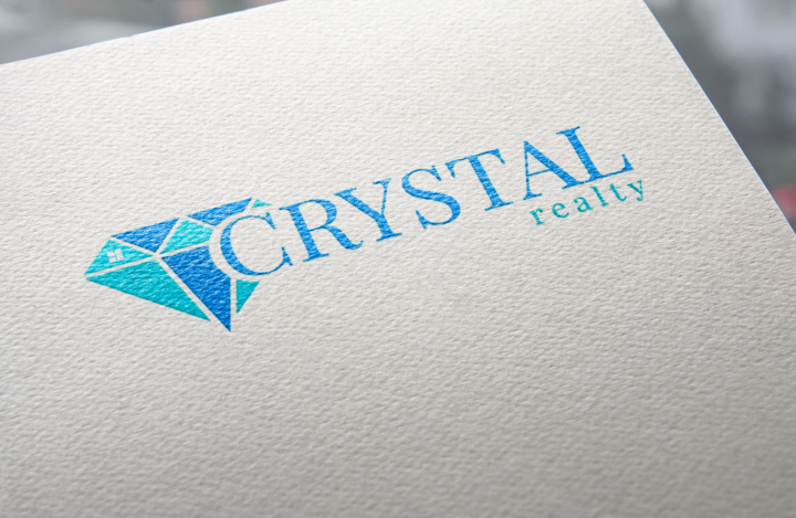 Логотип для агентства недвижимости Crystal realty