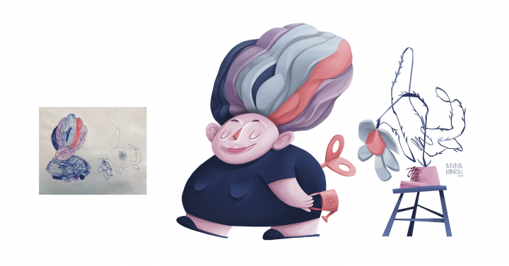 персонаж по детскому рисунку