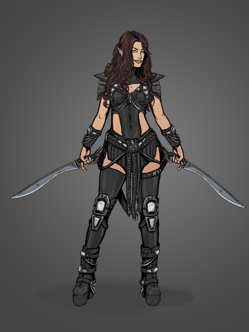 Концепт. Эльф-гладиатор