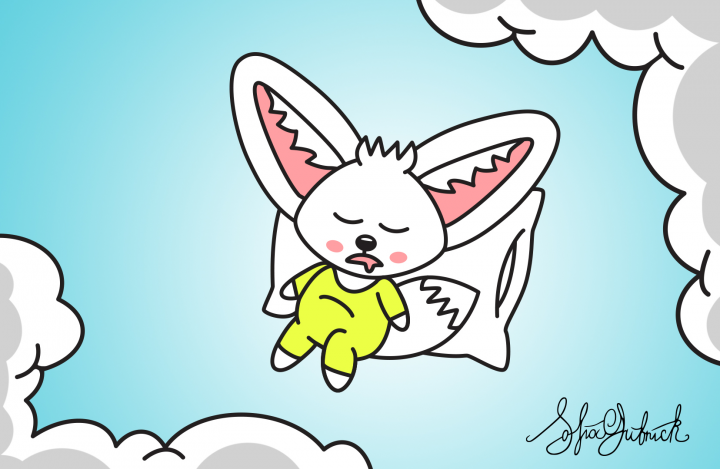 Kawaii Fox маскот