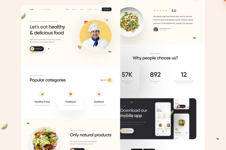 Foodly | Landing Page