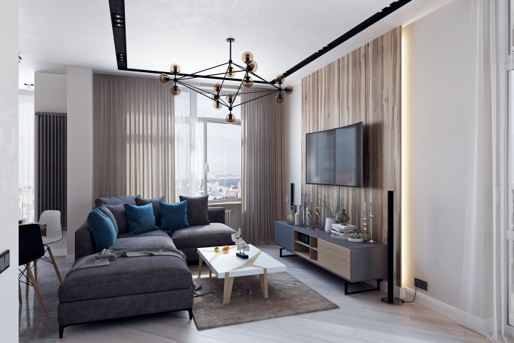 гостиная ЖК Лахта плаза