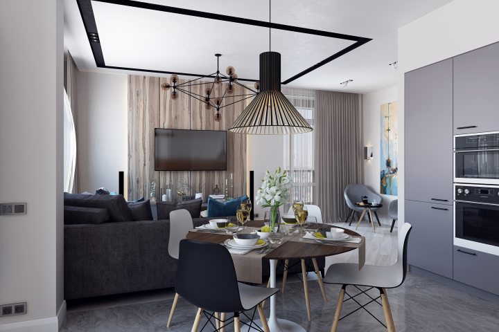 гостиная ЖК Лахта плаза