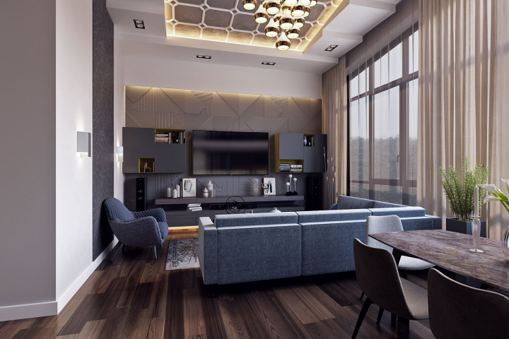 гостиная ЖК Садовые кварталы