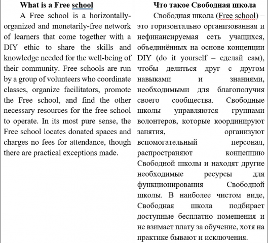 Педагогика, текст "Свободная школа"