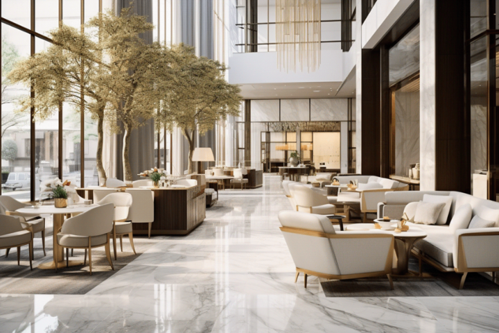 Дизайн лобби отеля