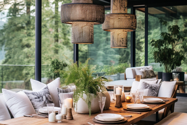 Интерьер веранды ресторана