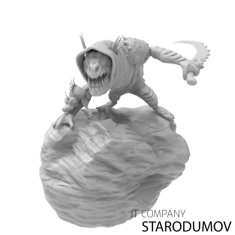 Персонаж Slark из Dota 2 для 3D печати