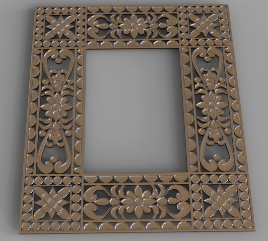 Ornaments square (3d print )