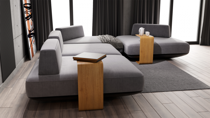 БЭНКСИ - Модульный диван + приставной столик