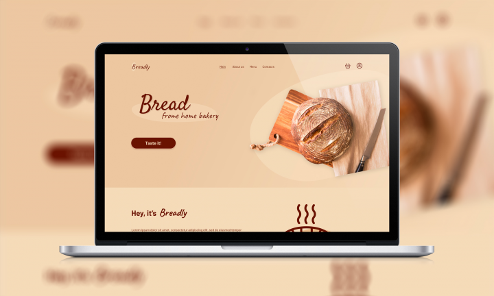 Дизайн сайта пекарни