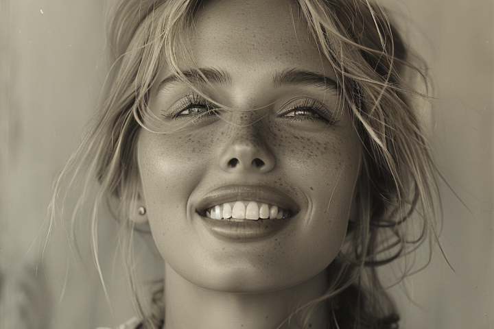 Реалистичное фото девушки с помощью Midjourney.