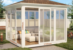 Остекление беседки