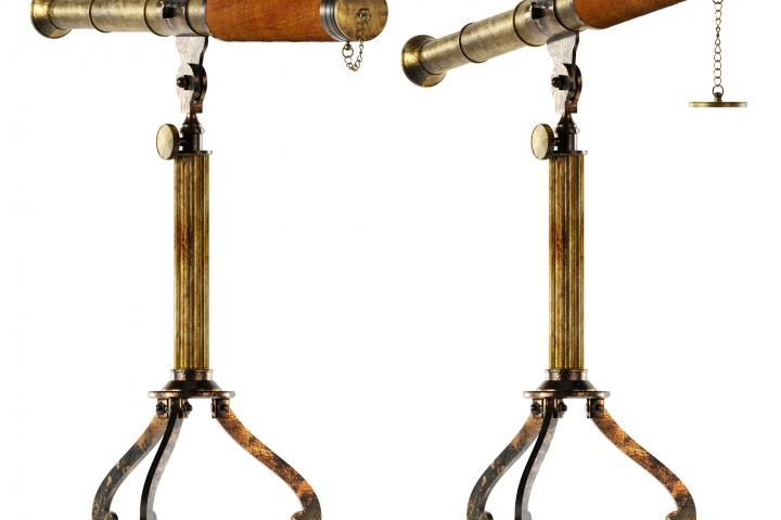 Телескоп старинный W.OUTWAY на треноге