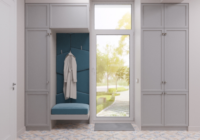 Прихожая  в танхаусе  г. Крым