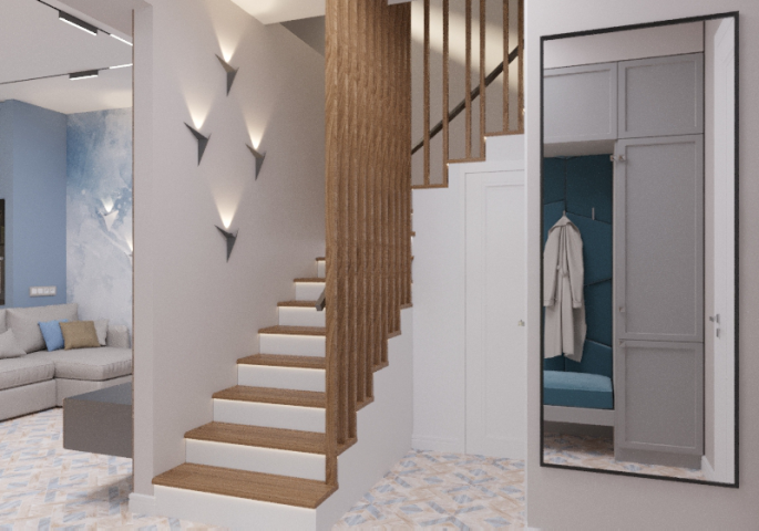 Прихожая  в танхаусе  г. Крым