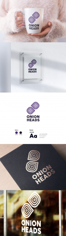 Логотип для студии Onion Heads