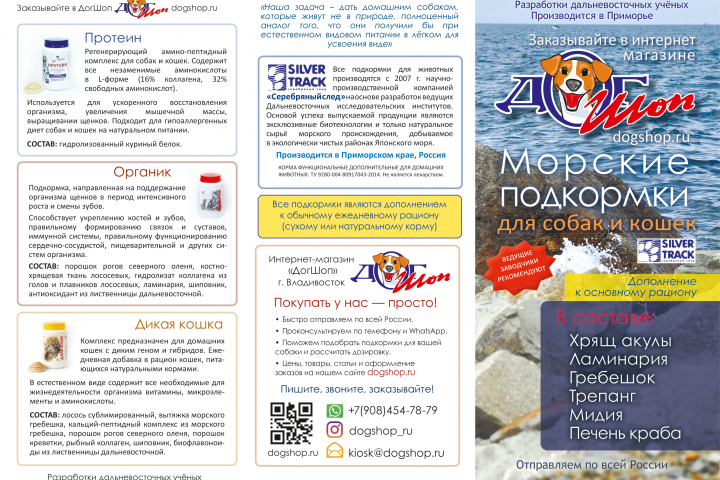 Евро-буклет интернет-магазина ДогШоп