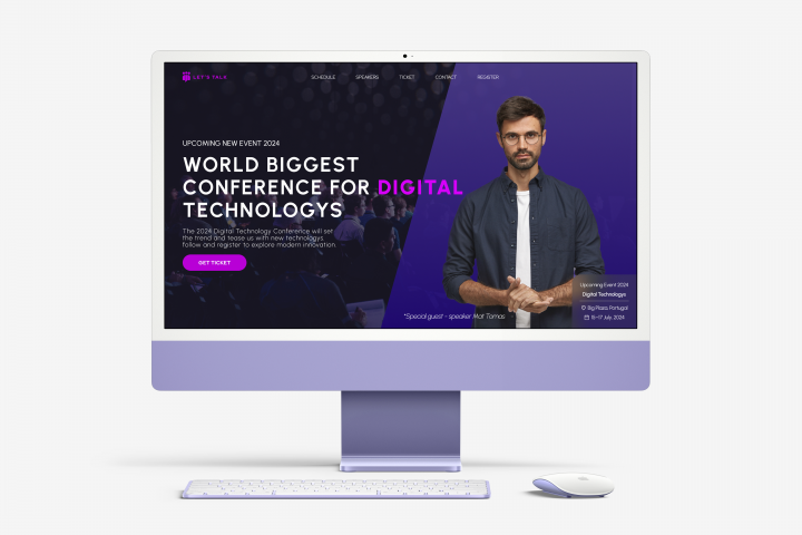 Лендинг для диджитал конференции