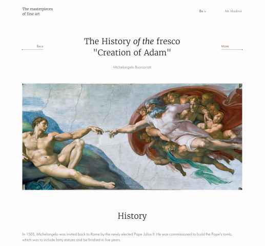 The masterpieces of fine art