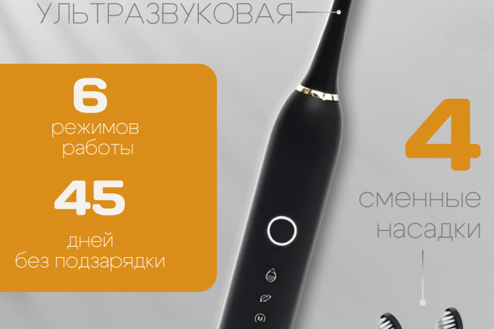 Инфографика / Дизайн карточки товара "Зубная щетка"