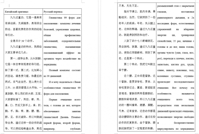 Транскрипт видео по цигуну (кит-рус)