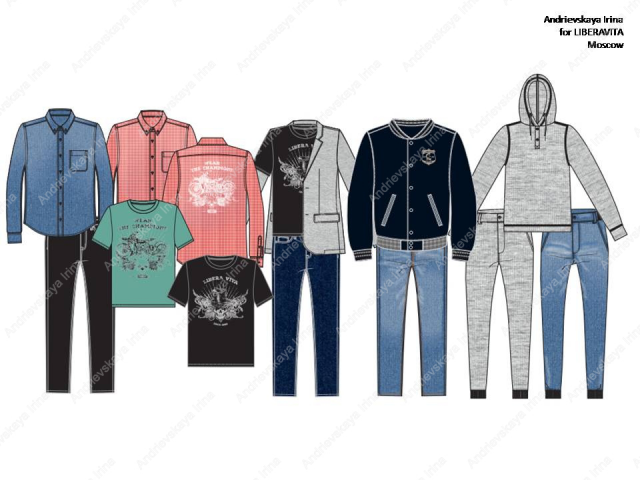 Разработка одежды / принты / упаковка / фурнитура / навеска