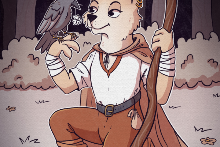 Inktober. Темы удача и скитаться