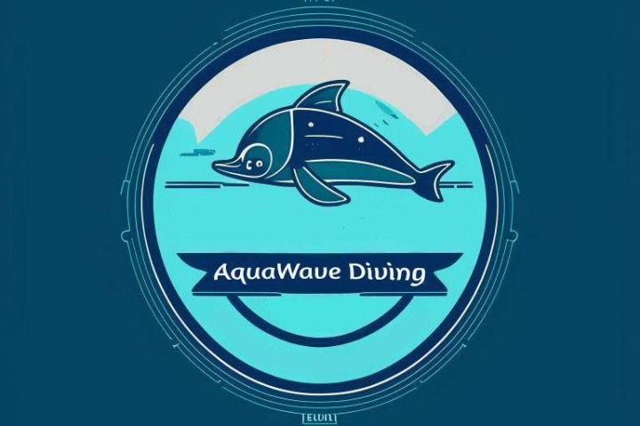 Логотип компании "AquaWale Diving"