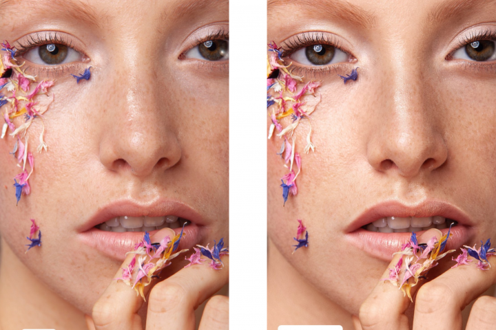 ретушь лица