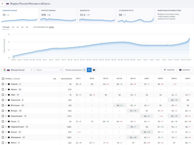 Активация роста позиций для интернет-магазина