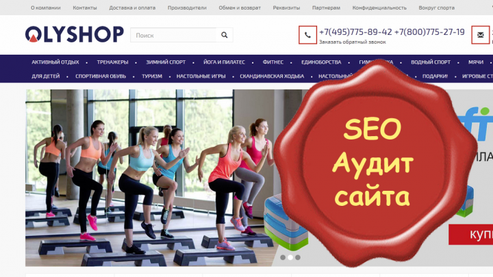 Аудит интернет-магазина спортивных товаров