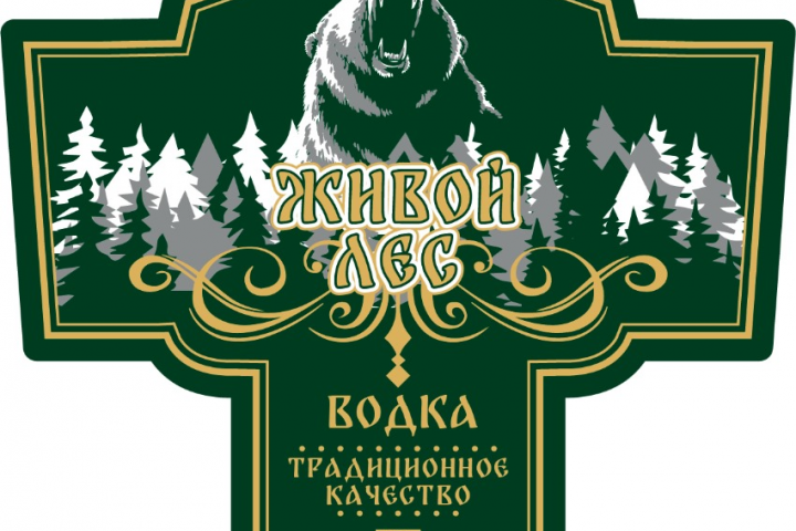 векторный макет этикетки