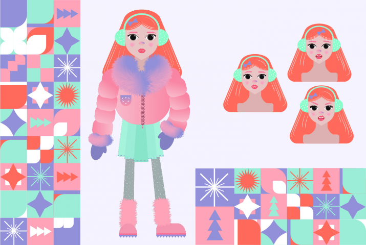 Иллюстрация персонажа к кондитерской