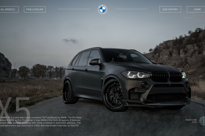 Ре - Дизайн сайта BMW.