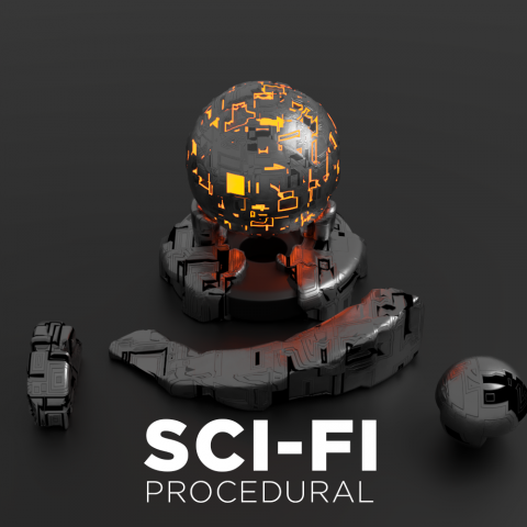 Процедурная Sci-Fi текстура