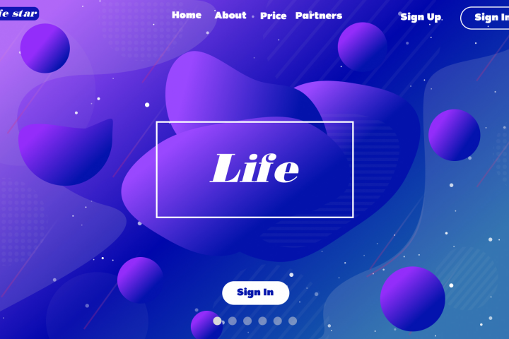 Дизайн для сайта Life Star