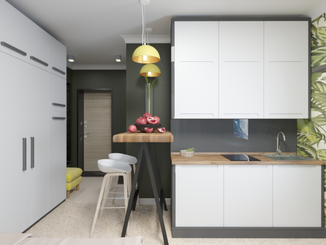 Визуализация квартиры-студии