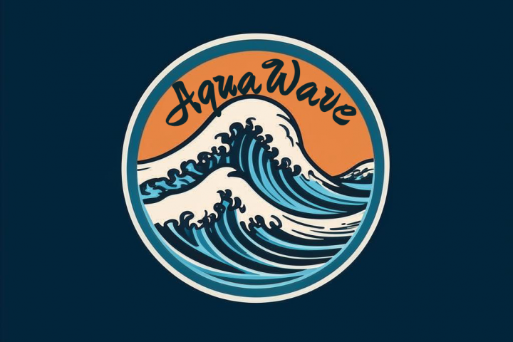 логотип для компании "AquaWave Diving"
