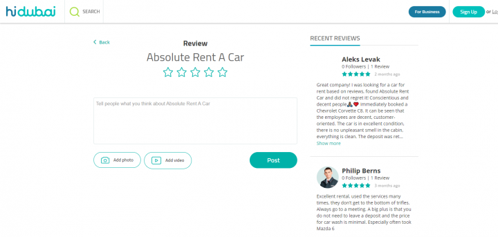 На отзовике в Дубаи Hidubai