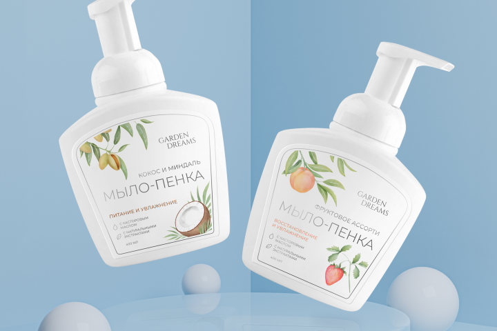 Этикетки для жидкого мыла-пенки