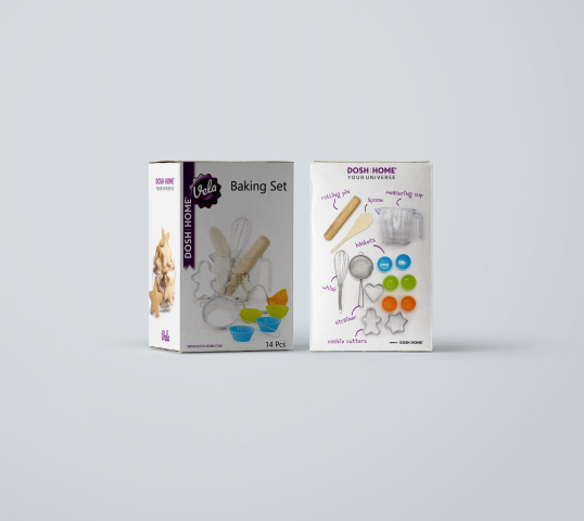 Упаковка детского набора для выпечки