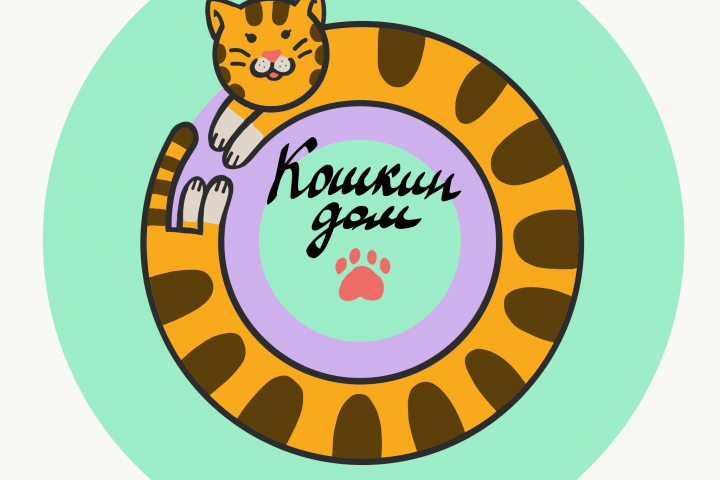 Логотип для котокафе